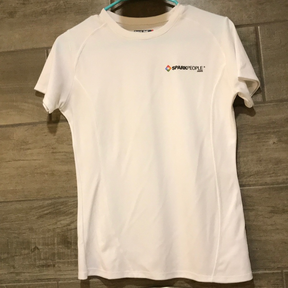 Spark People workout top tech t shirt running